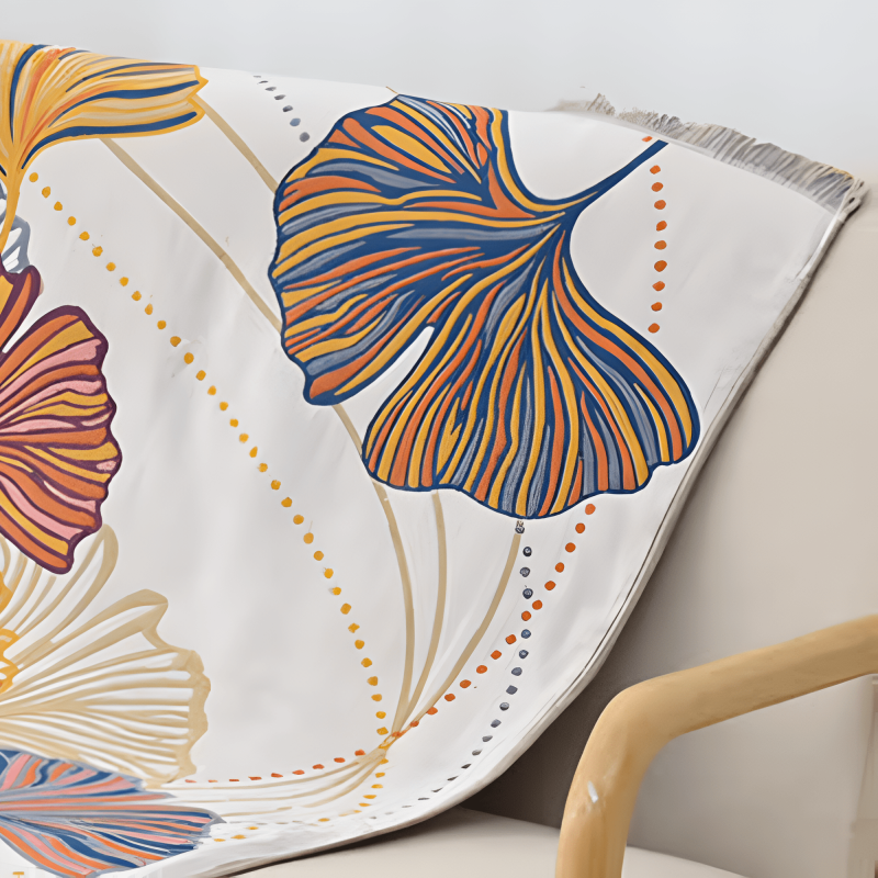 Absorbent Ginkgo Leaf Bath Towel - Image 2
