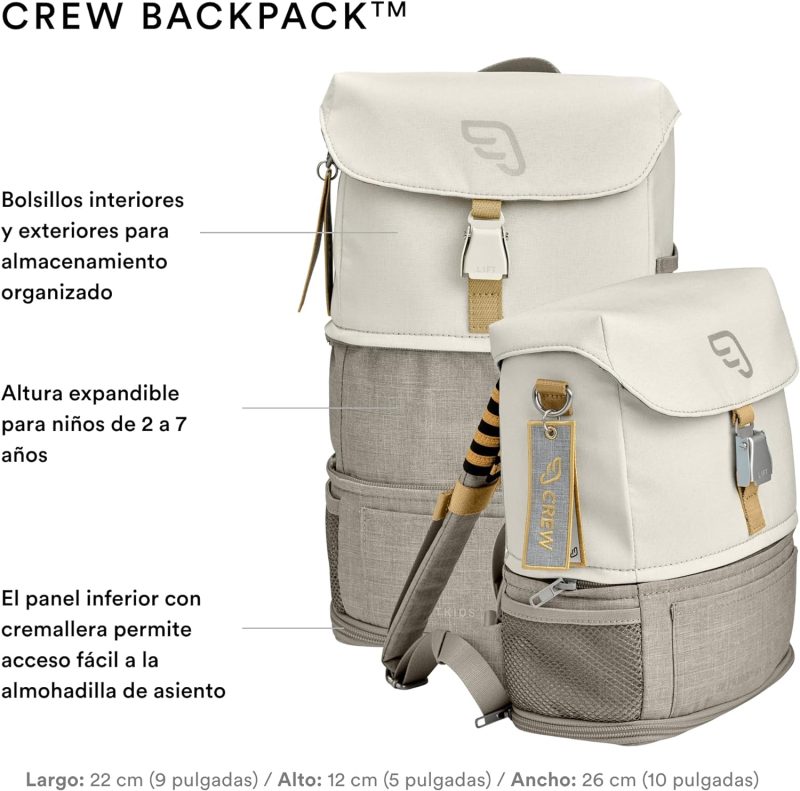 JetKids by Stokke Travel Bundle - Includes Kid Ride-On Suitcase & In-Flight Bed + Crew BackPack - Best for Ages 3-7 - 图片 8