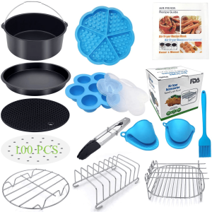 7 Inch OR 8 Inch Air Fryer Accessories Set – 12 Pcs