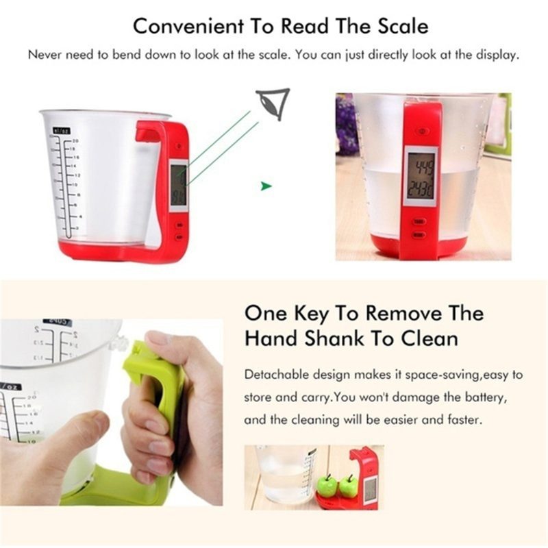 1000g Electronic Digital Kitchen Measurement Cup with LCD Display - Image 9
