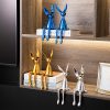 Abstract Bookshelf Rabbit Decor - Image 3