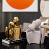 Abstract Ceramic Lover Statues - Image 2