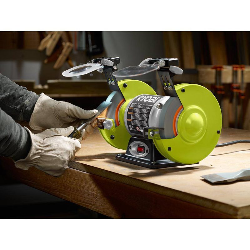 RYOBI 2.1 Amp 6?? Grinder with LED lights BG612G - Image 7
