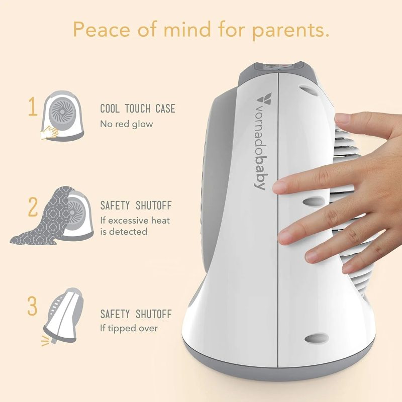 Vornadobaby Sensa Nursery Space Heater - 1200W with Adjustable Thermostat Electric Heater - Image 5