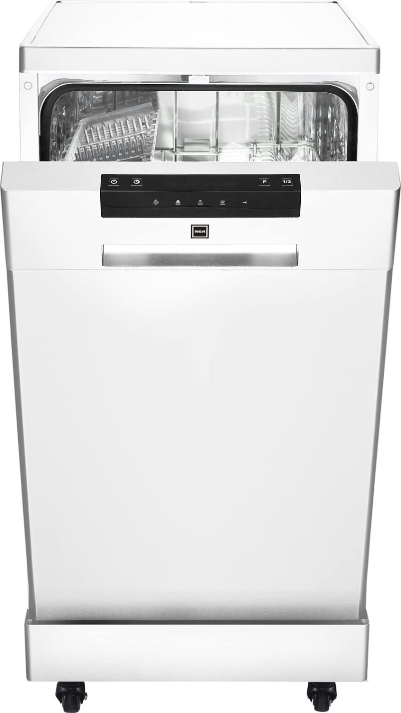 Portable Dishwasher, 18in Wide, 8 Place Settings Capacity, White - Image 6