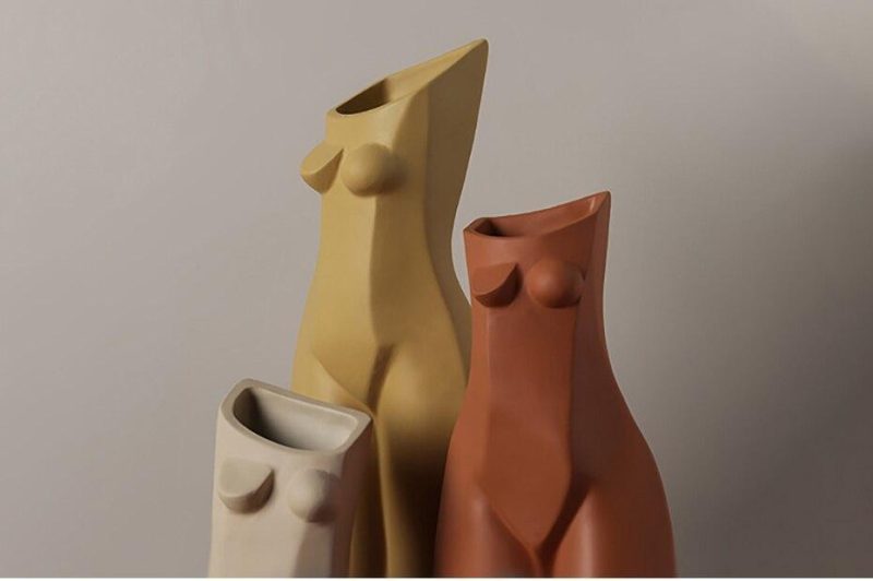 Abstract Body Art Sculpture Vase - Image 6