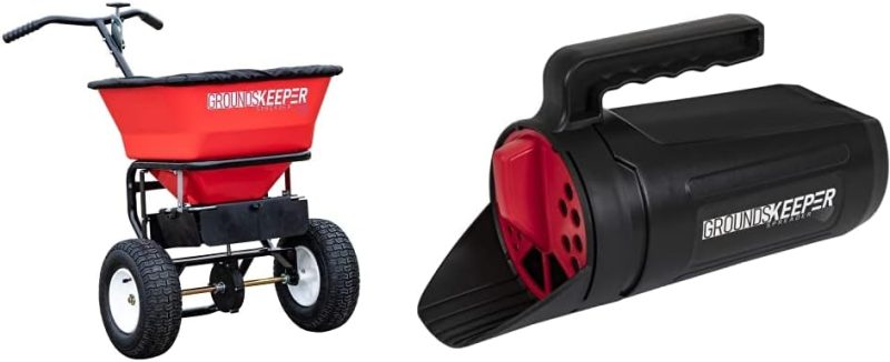 Multi-Purpose Walk Behind Push Spreader 3039632R Grounds Keeper, 100 Pound Capacity, Multi Use Tool for Grass Seed, Salt, De-Icer, Fertilizer and Seeds - Image 15