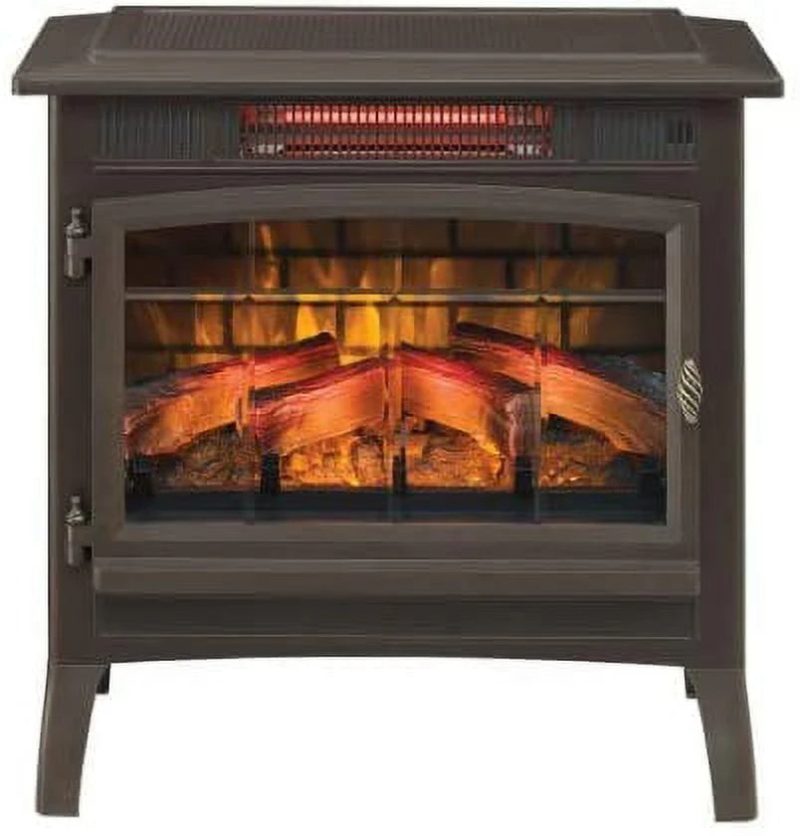 Duraflame 3D 24 W x 23.4 H x 12.9 D 34.1lb Infrared Electric Fireplace Stove - Cream - Image 19