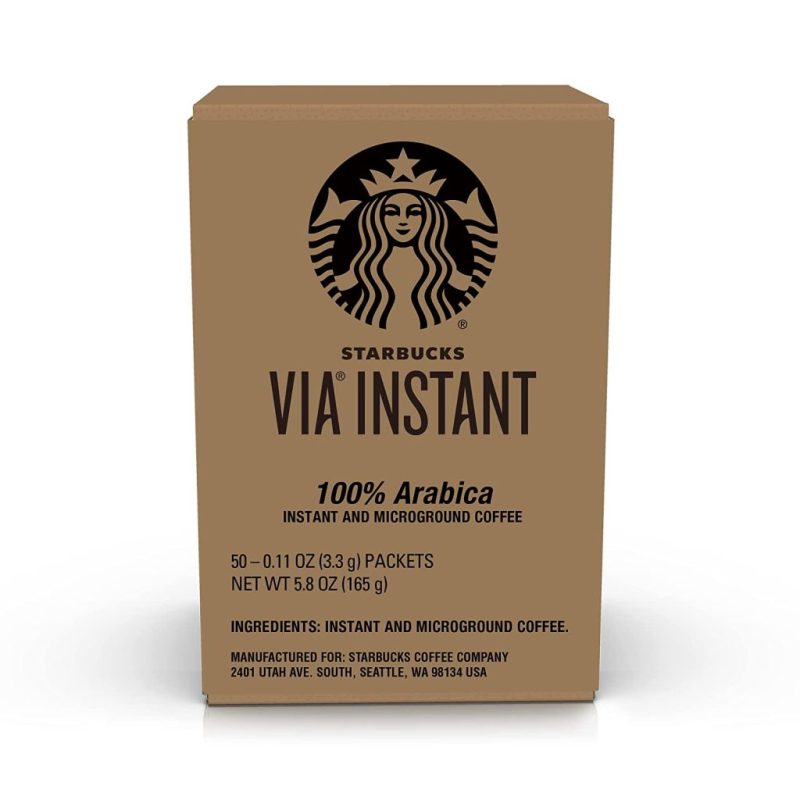 Starbucks VIA Instant Decaf Italian Roast Coffee, Dark Roast, 100% Arabica, 50 Packets - Image 7