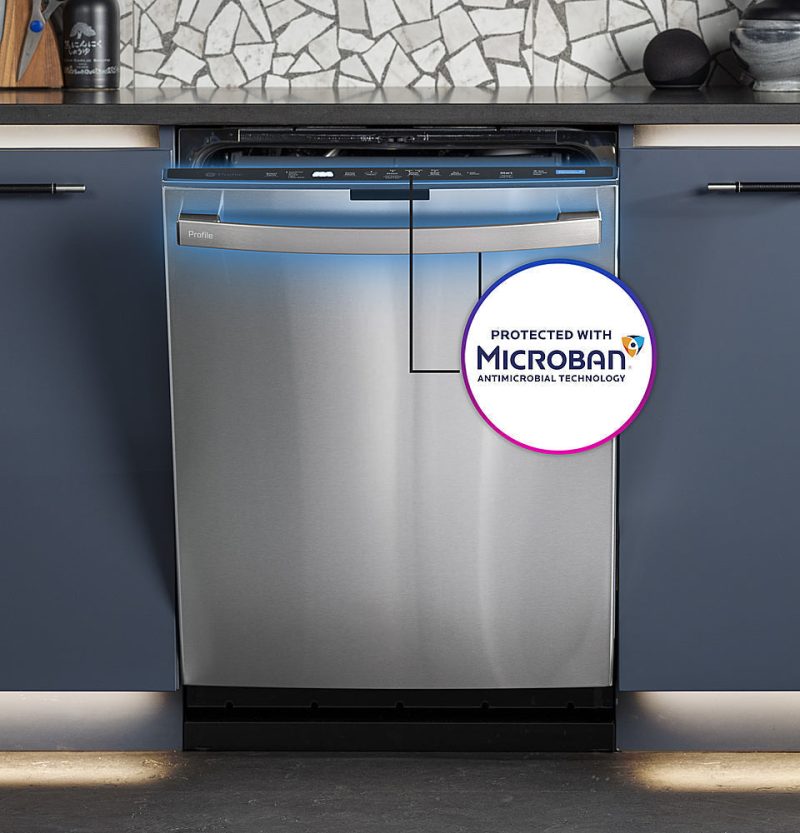 GE Profile – Top Control Smart Built-In Stainless Steel Tub Dishwasher with 3rd Rack and Microban, 42dBA – Stainless steel - Image 11