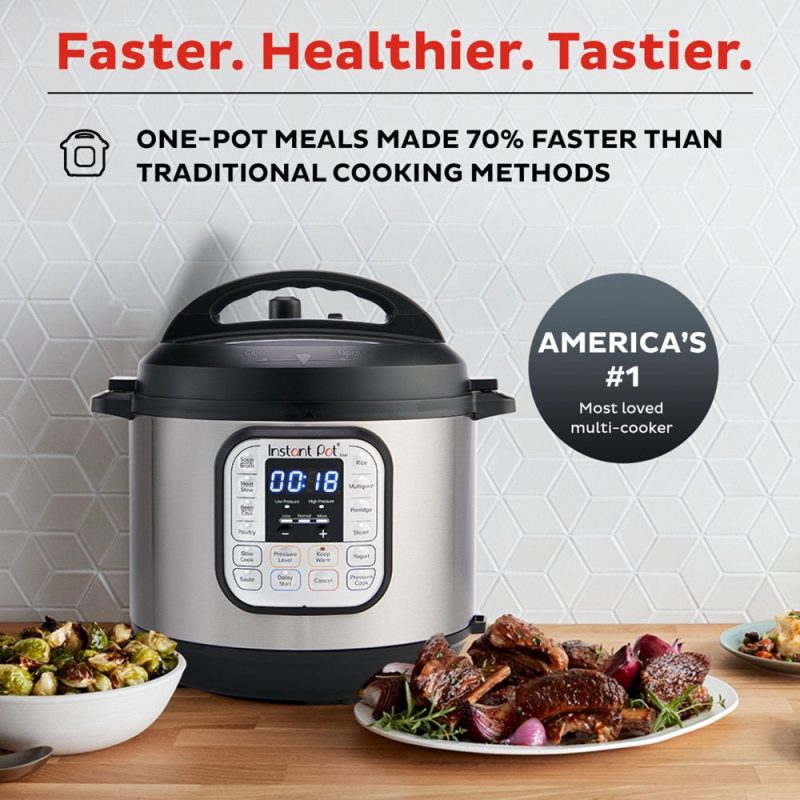 Instant Pot Duo 6 Qt Electric Pressure Cooker 7-In-1 with Easy-Release Steam Switch - 图片 3