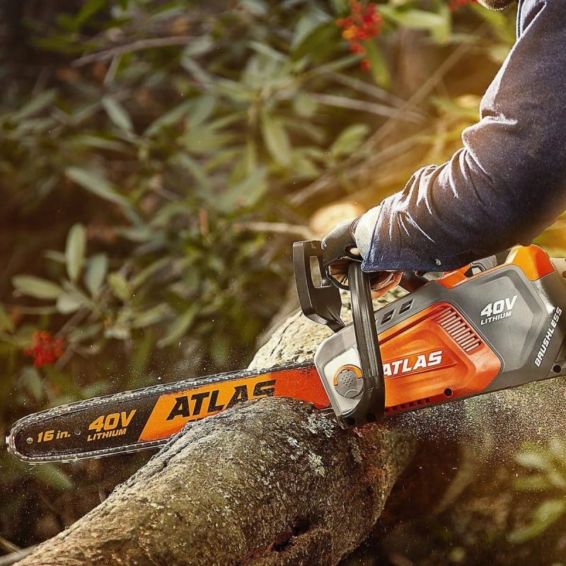 Atlas 40V Brushless Cordless 16 in. Chainsaw - Tool Only - MadeInUSA - Image 3