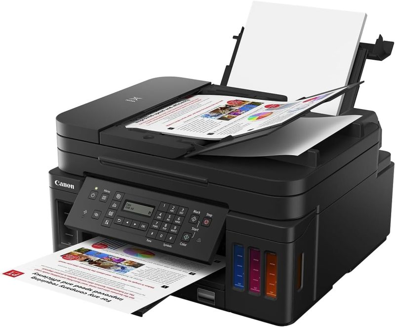 All-in-one Printer Home Office | Wireless Super Tank Printer | Copier | Scan, | Fax and ADF with Mobile Printing, Black, Works with Alexa - Image 3