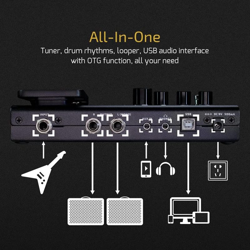 GP-200 Multi-Effects Guitar/Bass Pedal with Expression, FX Loop, MIDI, Amp Modeling, IR Cab Simulation, Stereo, USB Interface - Image 26