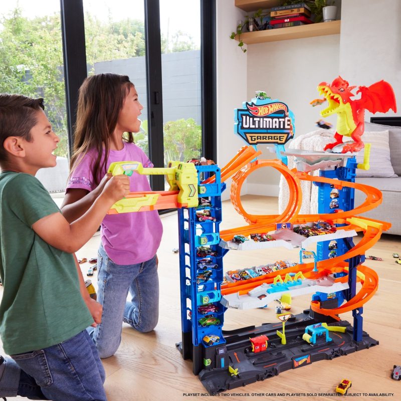 Hot Wheels City Ultimate Garage Playset with 2 Die-Cast Cars, Storage for 50+ Cars Child Age 4-8 - 图片 2
