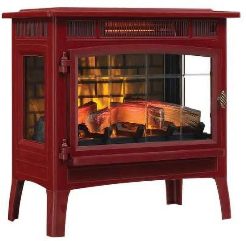 Duraflame 3D 24 W x 23.4 H x 12.9 D 34.1lb Infrared Electric Fireplace Stove - Cream - Image 9