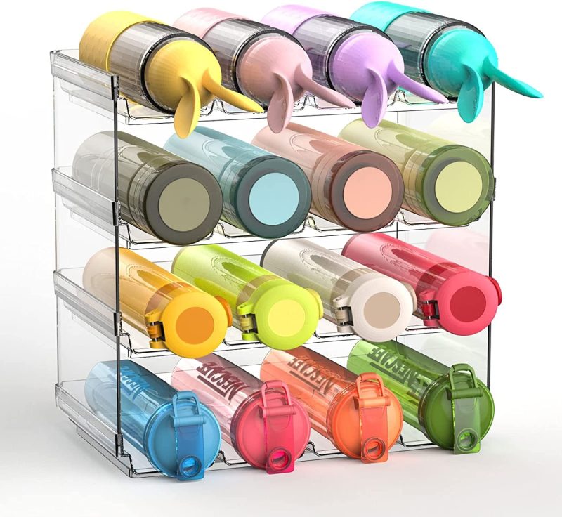 2 or 4 Pack Stackable Water Bottle Organizer for Cabinet/ Pantry - Image 8