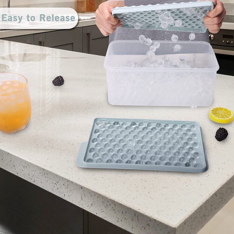 104 X 4pcs Mini Ice Cube Trays & Ice Bin & Ice Scoop - Image 9