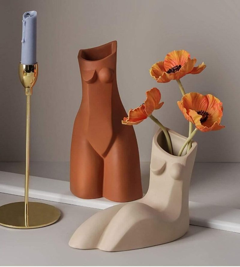 Abstract Body Art Sculpture Vase - Image 2