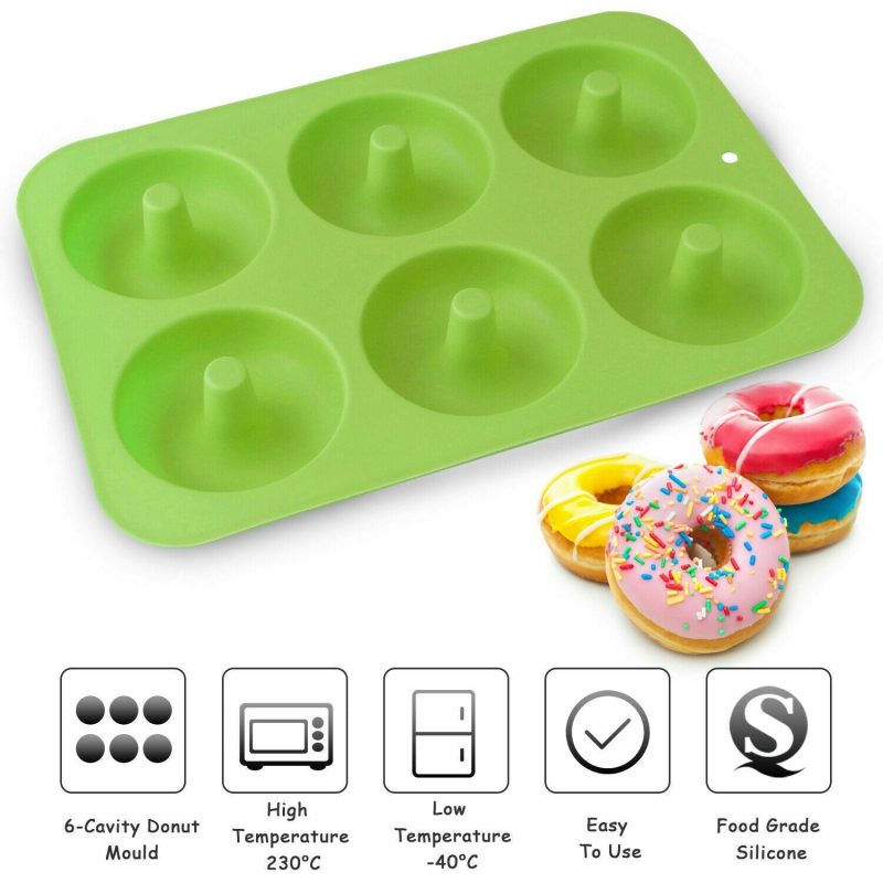 6-Hole Silicone Donut Baking Pan - Image 12