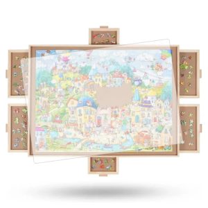 ALL4JIG Adult Portable Wooden Jigsaw Puzzle Table