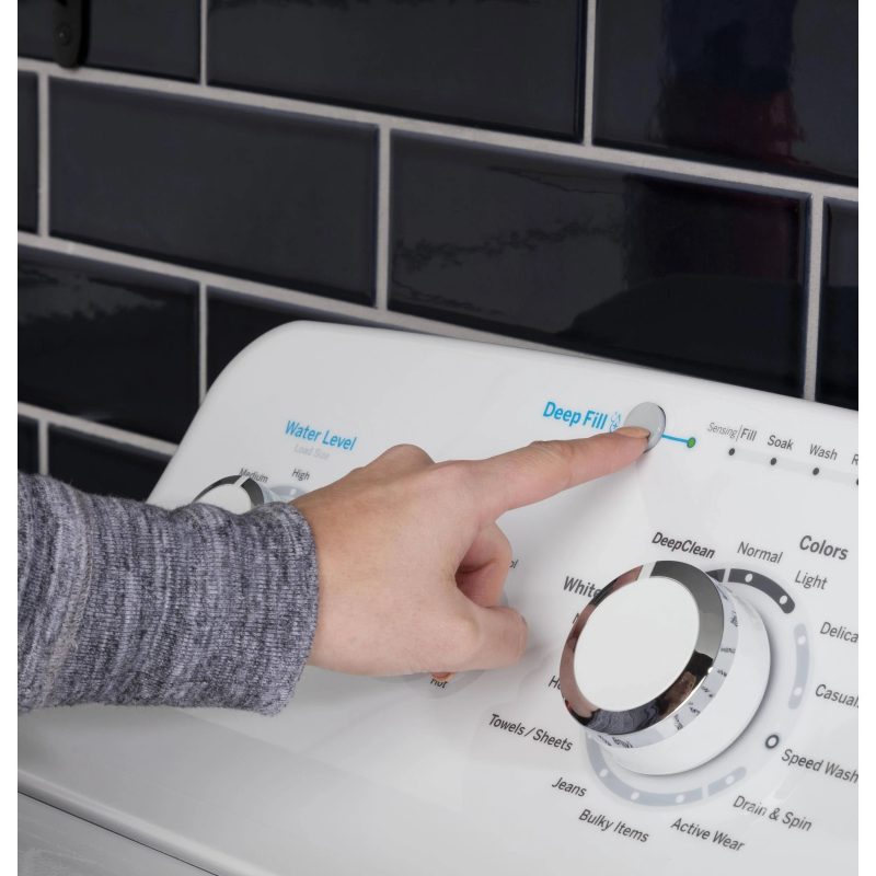 GE GTW465ASNWW 4.5 Cu. ft. White Top Load Washer - MadeInUSA - Image 9