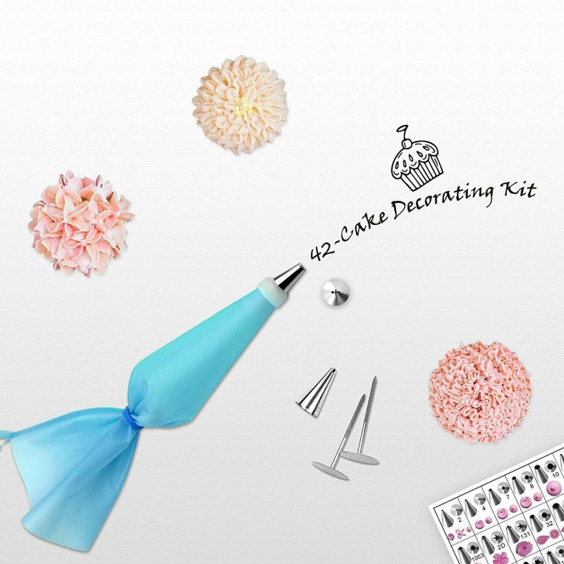 42Pcs Icing, Piping Nozzles, Pastry Tips, Cake, Sugar craft, Decorating Tools Set - Image 7