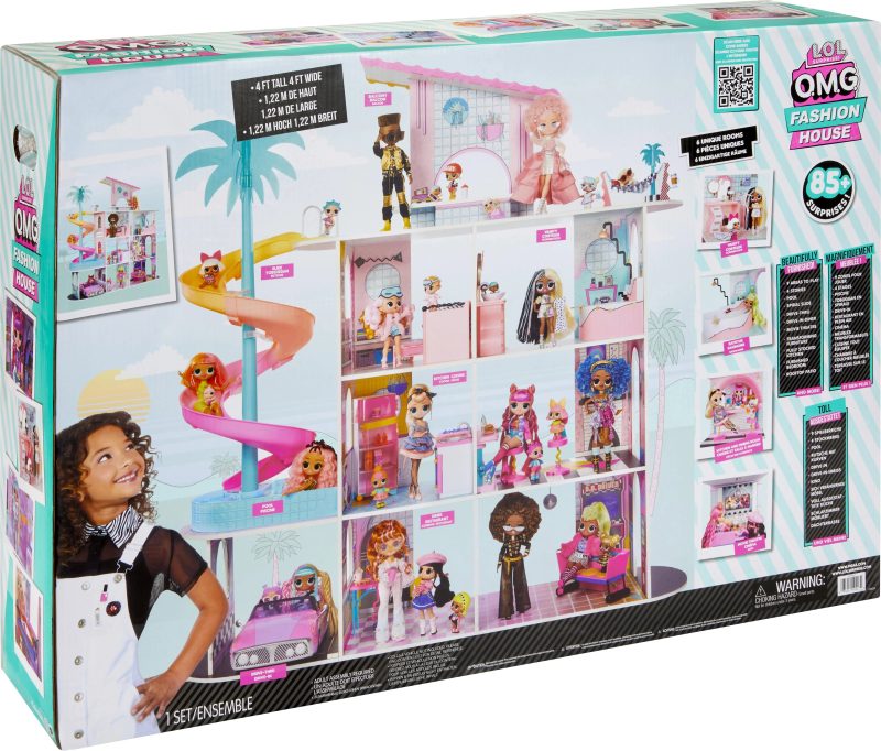 L.O.L. Surprise! OMG Fashion House Playset with 85+ Surprises, Made from Real Wood - Image 7