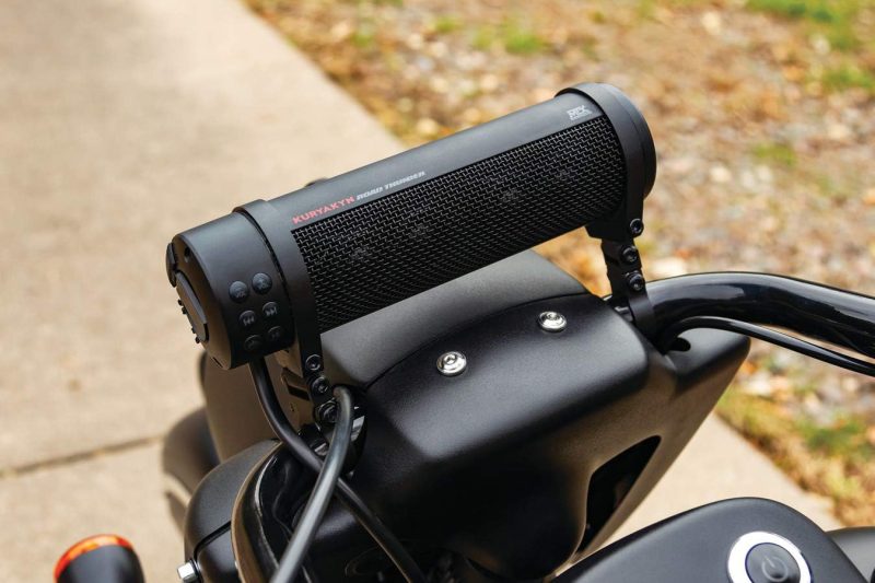 Road Thunder Weather Resistant Motorcycle Sound Bar Plus: 300 Watt Handlebar Mounted Audio Speakers with Bluetooth, USB Power Charger, Satin Black - Image 9