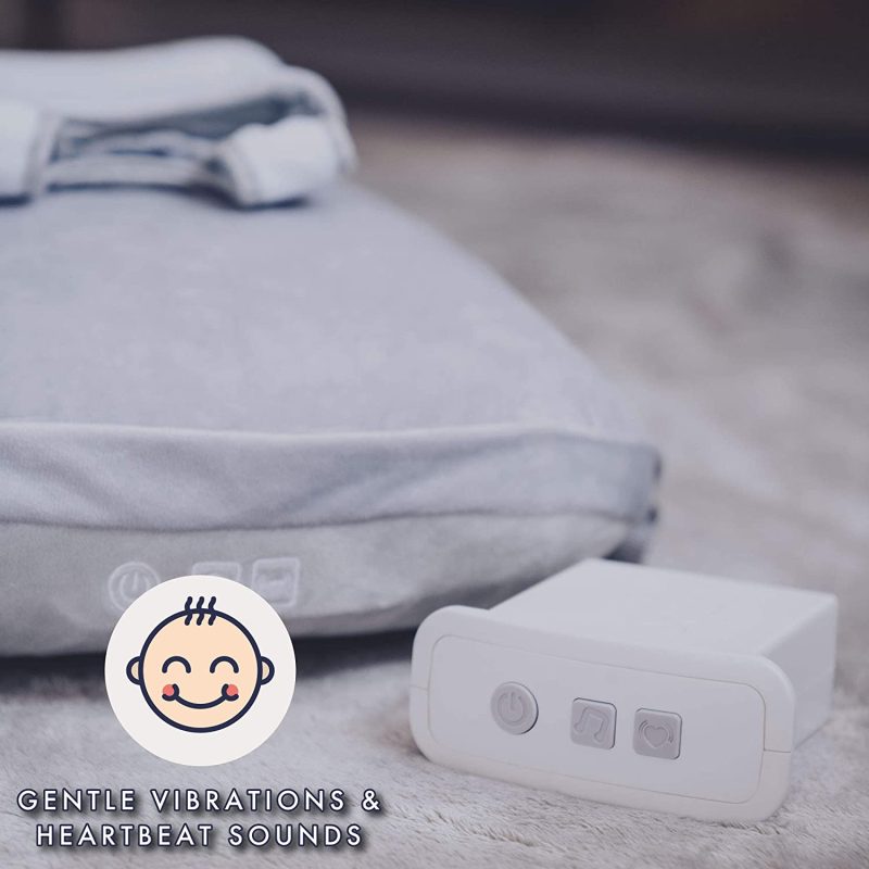Babocush Newborn Comfort Cushion with Gentle Vibration and Heartbeat Sound, Helps Prevent Colic, Relieves Gas and Reflux, Provides Essential Tummy Time - Image 4