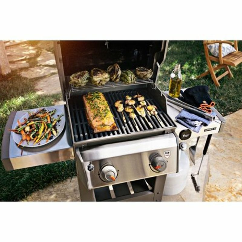 Weber Spirit II E-210 Black Propane Gas Grill, 450 sq in, 26,500 BTU, 2 Burners, GS4 System - Image 2