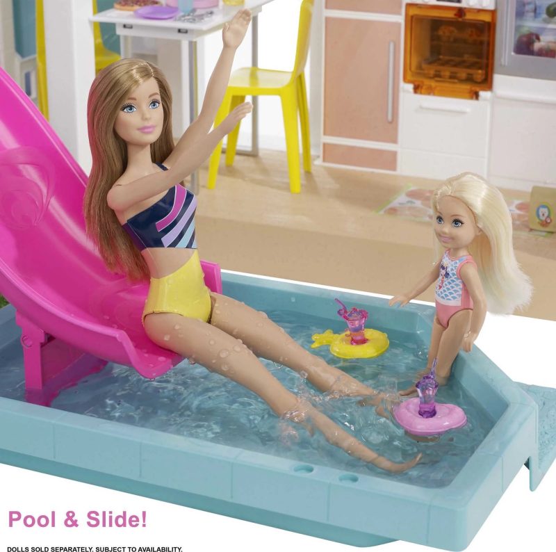 Barbie DreamHouse Playset with 10 Play Areas, 75+ Furniture & Accessories, Lights & Sounds - Image 3