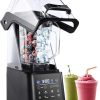 Commercial Blender, 1500W Vacuum Blender for Less Foam, Professional-Grade Quiet Shield, Kitchen Timer, 9 Speeds, 6 Programs for Smoothies, Frozen Drinks, Self-Cleaning, 64oz Bulk Production