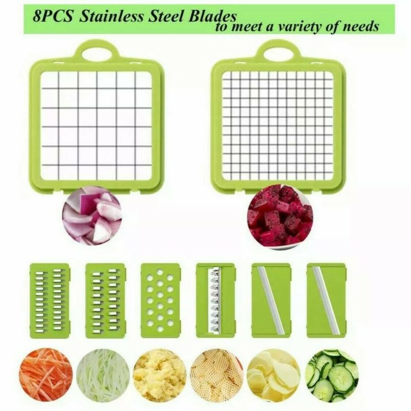 15-In-1 Vegetable Fruit Chopper, Cutter, Veggie Dicer Slicer With Container - Image 5