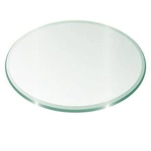42 inch Round Glass Top 1/2 inch Thick – 1 inch Bevel Edge, Size: One Size
