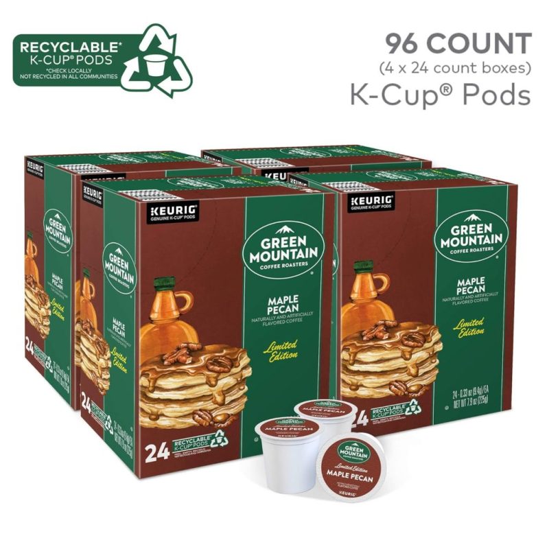 Green Mountain Maple Pecan Coffee K-Cup Pods, Light Roast, 96 Count, 4 Packs of 24 - Image 2