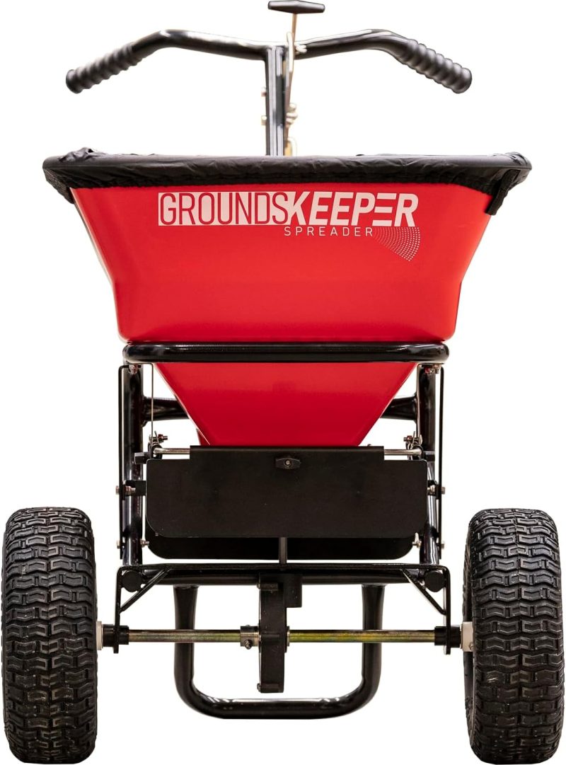 Multi-Purpose Walk Behind Push Spreader 3039632R Grounds Keeper, 100 Pound Capacity, Multi Use Tool for Grass Seed, Salt, De-Icer, Fertilizer and Seeds - Image 2