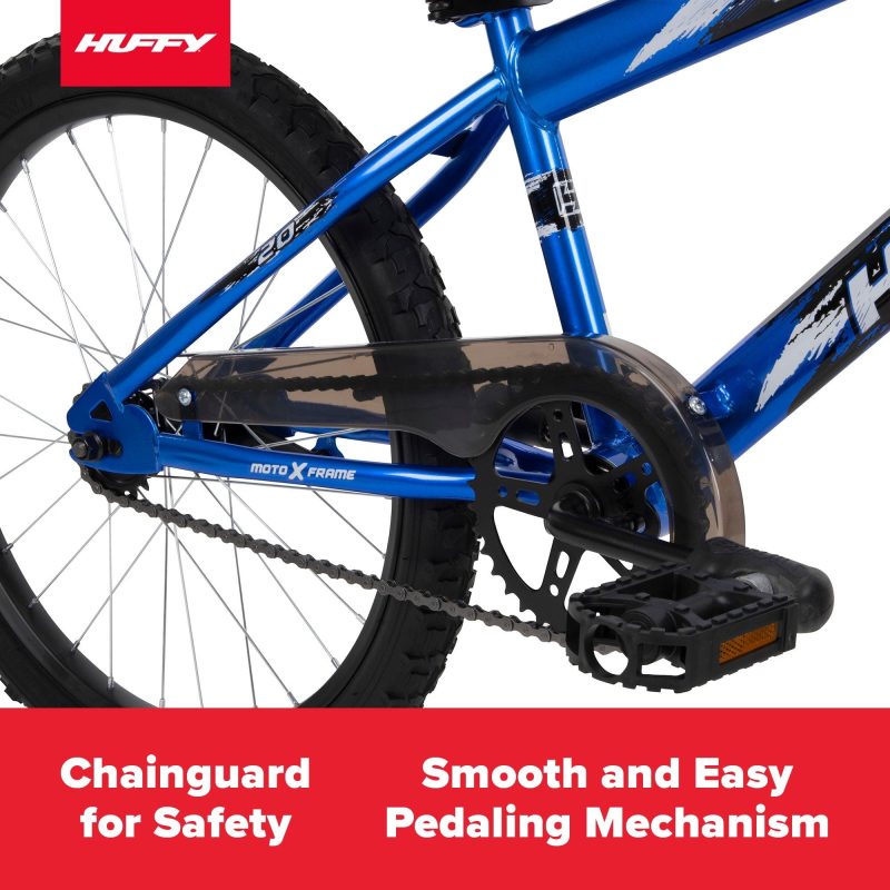Huffy Rock It 20′′ Kids Bike, Royal Blue, Ages 5+, Single-Speed, Coaster Brake, Training Wheels - Image 3