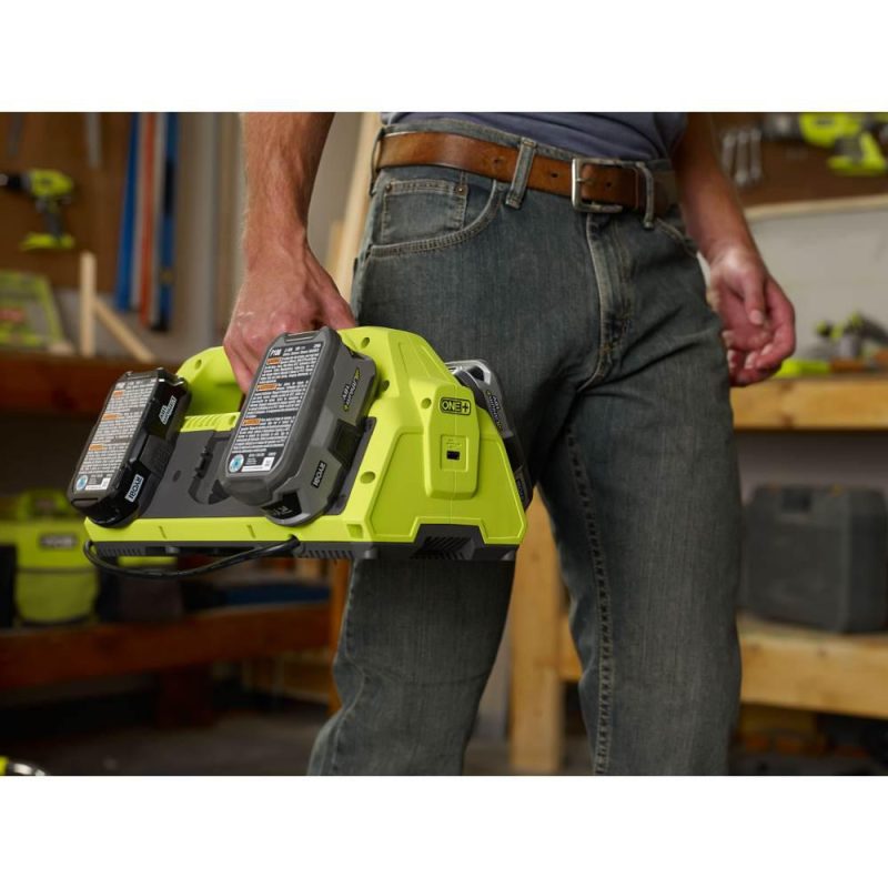 RYOBI ONE+ 18V Super Charger Kit with (2) 1.5 Ah Battery and (2) 4.0 Ah Battery - Image 8