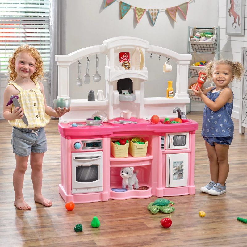 Step2 Fun with Friends Pink Toddler Kitchen Play Set - Image 2