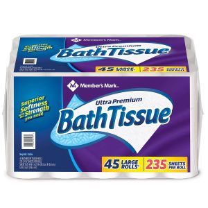 Member’s Mark Ultra Premium 2-Ply Bath Tissue, 45 Rolls, 235 Sheets per Roll