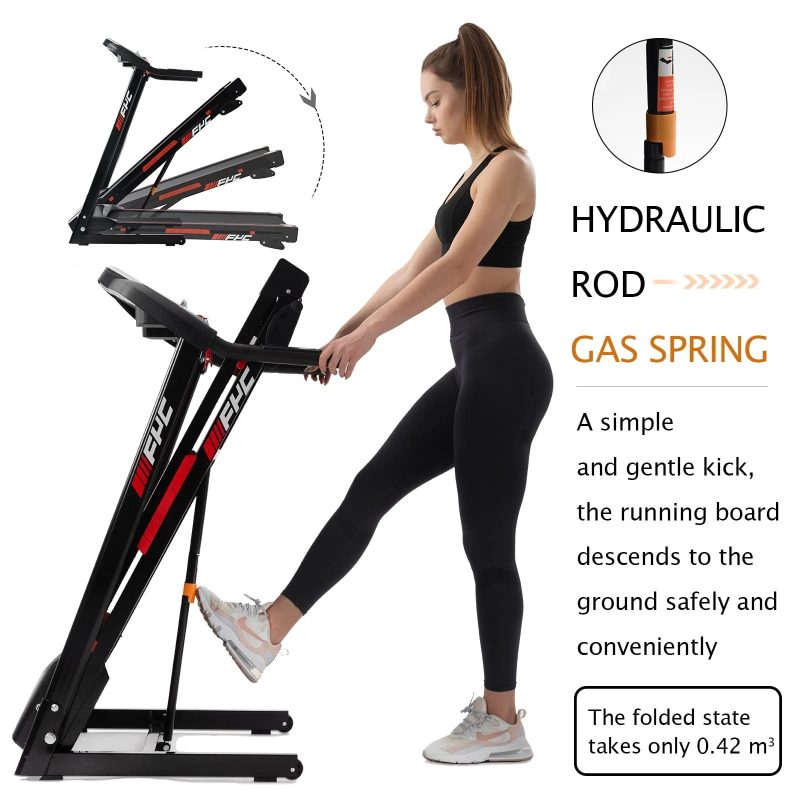 FYC 3.5HP 330 LBS Weight Capacity Folding Treadmill with Incline, Portable Electric Treadmill for Home Running Walking Jogging Exercise w/ 12 Preset Programs, Indoor House Workout Training Exercise - Image 5