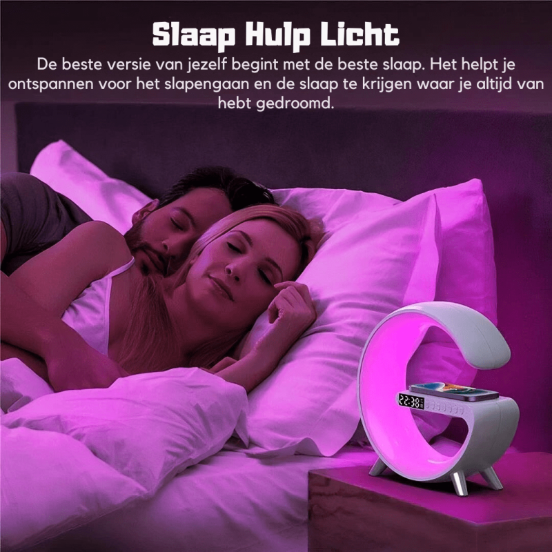 4-in-1 Smart Alarm Clock | Mood Light | Bluetooth Speaker | Wireless Charger - Image 10