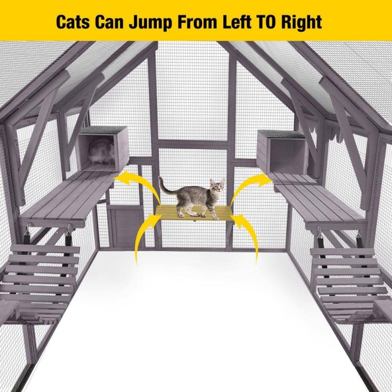 aivituvin Outdoor Cat Run : Large Cat Enclosure - Image 6