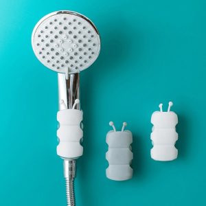 Adjustable Silicone Shower Holder Bracket – No-Drill, Set of 3