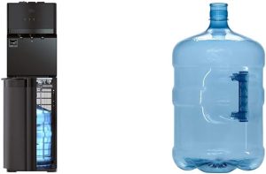 Self Cleaning Bottom Loading Water Cooler Water Dispenser  ?Black Stainless Steel - 3 Temperature Settings - Hot, Room & Cold Water