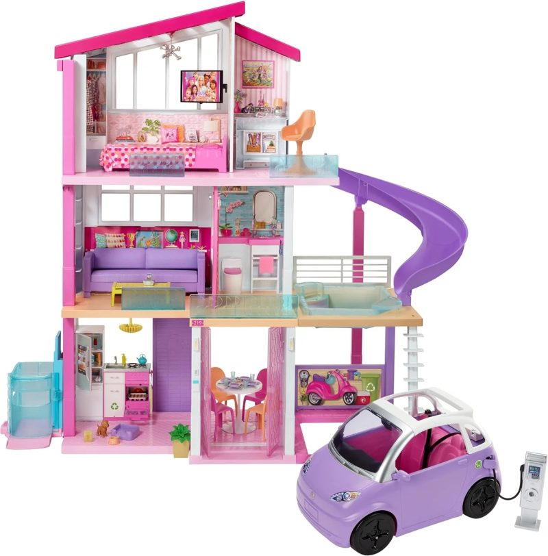 DreamHouse, Doll House Playset with 70+ Accessories Including Transforming Furniture, Elevator, Slide, Lights & Sounds - Image 10