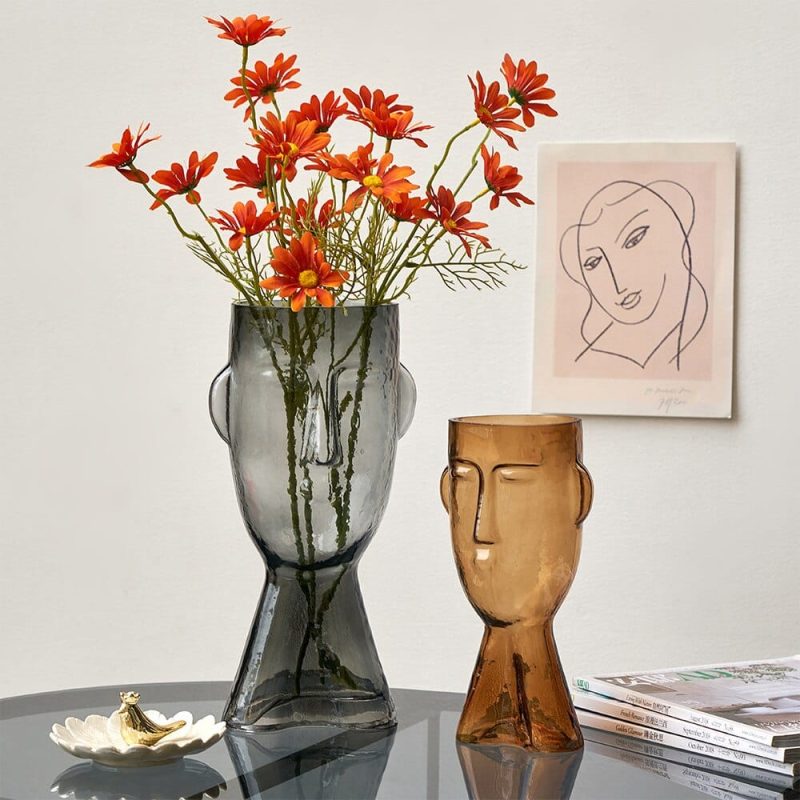 Abstract Human Face Flower Vase - Image 5