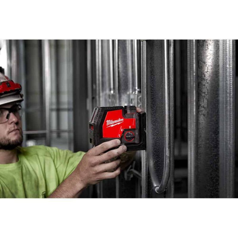 3522-21 Green 100 ft. Cross Line and Plumb Points Rechargeable Laser Level with REDLITHIUM Lithium-Ion USB Battery and Charger - Image 19