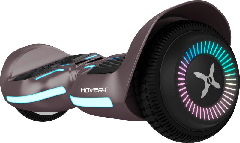 Hover-1 – Ranger Electric Self-Balancing Scooter w/6 mi Max Range & 7 mph Max Speed- Premium Bluetooth Speaker – Gray - Image 2
